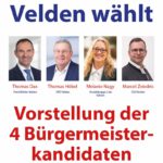 Velden wählt - Vorstellung der vier Bürgermeisterkandidaten