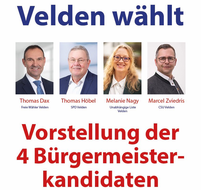 Velden wählt - Vorstellung der vier Bürgermeisterkandidaten